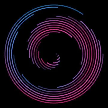 Purple Blue Loop Gradient Circle 스톡 일러스트