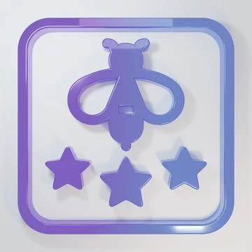 Purple-blue Type of bee icon isolated on grey background. Sweet natural foo.. Illustrazione stock