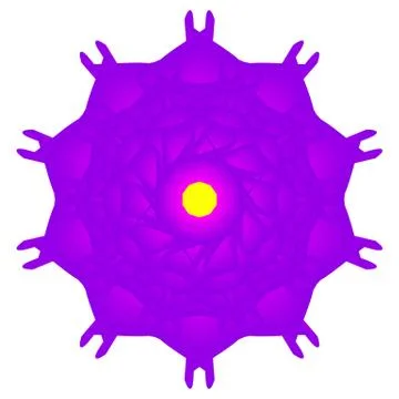 Purple blur circle object. Stock Illustration