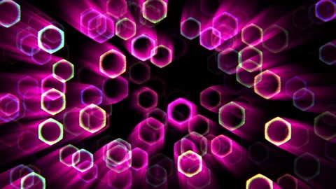 Purple Bokeh Light Rays Stock Footage 145746492