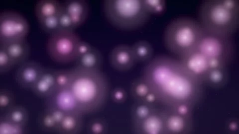 Purple Bokeh Lights Motion Background Abstract Violet Glowing Particles Loop Stock-Footage 344764168
