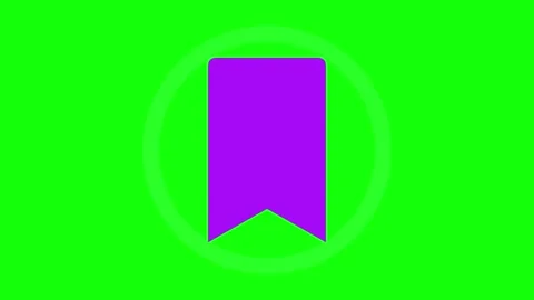 Purple bookmark icons Stock Footage 340525596