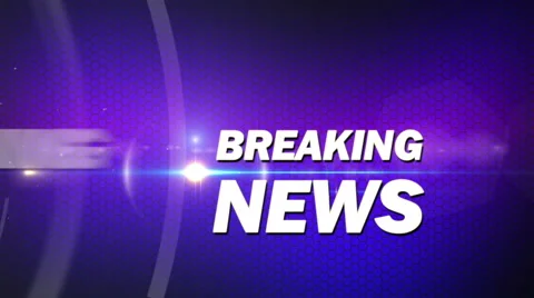 Purple breaking news generic Video stock 40006079