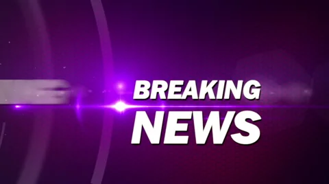 Purple breaking news generic Stock Footage 40006281