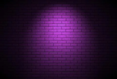 Purple brick wall background dark alley texture 스톡 사진