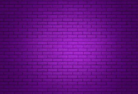 Purple brick wall background real texture Foto stock