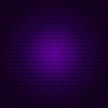 Purple Brick Wall Stock Illustration