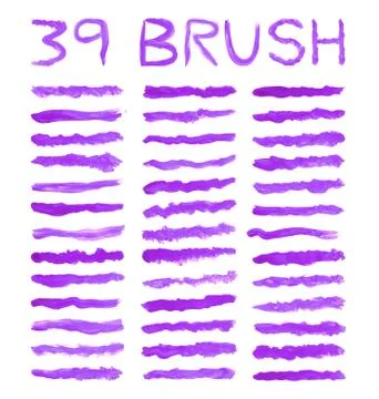 Purple brushes 스톡 일러스트
