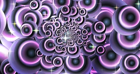 Purple bubbles are approaching Stock Footage 142366461