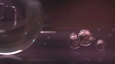 Purple bubbles jump in the front Video stock 49681332