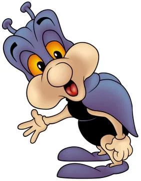 Purple Bug 스톡 일러스트