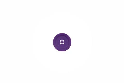 Purple button on a white background. each is filmed separately. Isolate Stock Photos