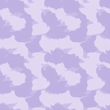 Purple Camouflage Abstract Seamless Pattern Background Stock Illustration