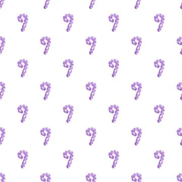 Purple candy cane pattern for christmas design Stock Illustration