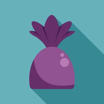 Purple candy flat design offering sweet treat Stock Illustration