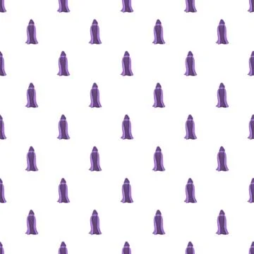 Purple cartoon capes seamless pattern design Stockillustratie