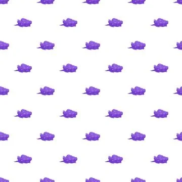 Purple cartoon storm clouds vector seamless pattern Stock Illustration