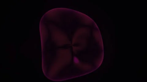 Purple cell under microscope magnification. Stock Footage 334892630