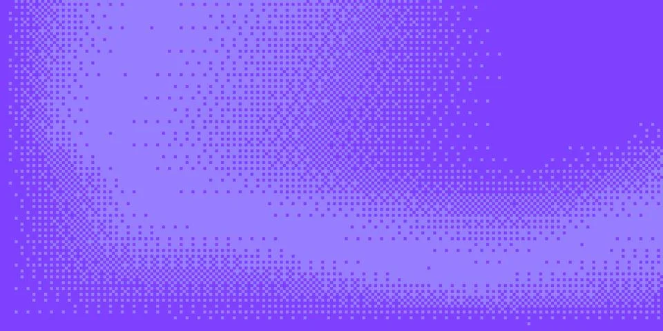 Purple checkered halftone pattern Stock Illustration