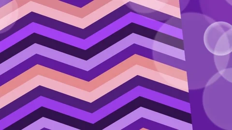 Purple Chevron Pattern with Transparent Bubbles. Video stock 329928893