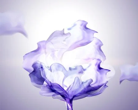 Purple chiffon design element Stock Illustration