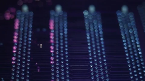 Purple chip close-up Stock Footage 74277833