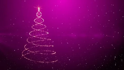 Purple Christmas tree  background Stock Footage 83599702