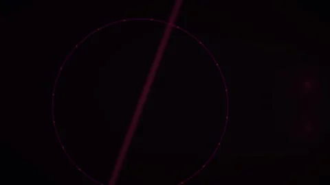 Purple Circle with Crossing Light Streak on Dark Background for Motion Graphi Stock Footage 343751339
