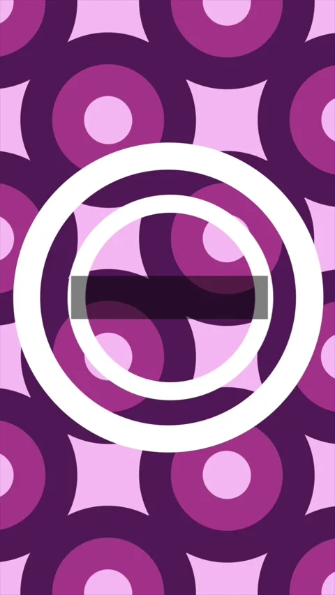 Purple Circle Pattern Animation with White Rings Stock Footage 347133245