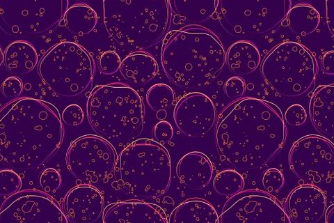 Purple circle seamless pattern with texture Stock Illustration