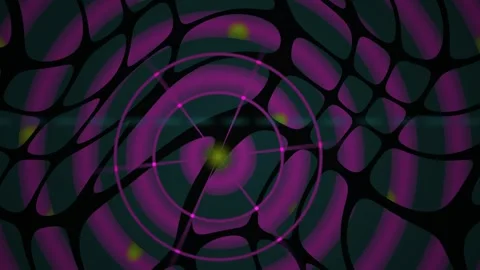 Purple Circle Target on Dark Abstract Web Background with Dynamic Motion Gr.. Stock Footage 343751755