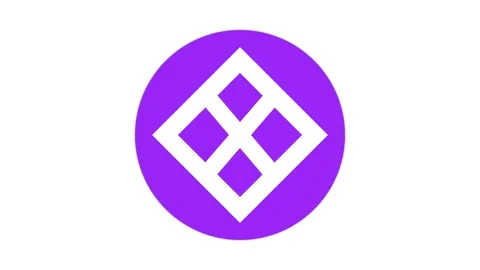 Purple Circle with White Diamond Pattern Stock Footage 275662035