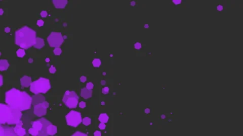 Purple circles form circular pattern on black background Vídeo Stock 263531393