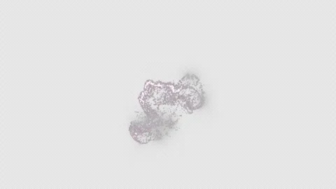 Purple Circular Dust Swirl With Alpha Channel Stock Footage 339301920