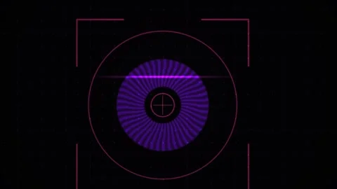 Purple Circular Graphic Design Elements. Stock Footage 334686781