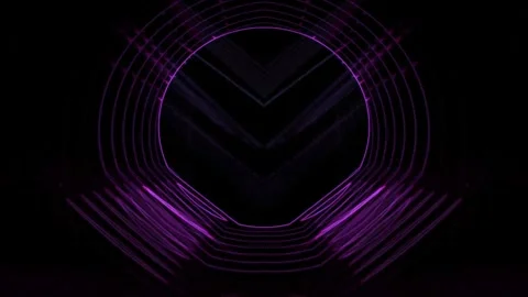 Purple circular patterns,symmetrical, dark background Stock-Footage 284152745