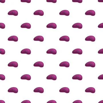 Purple climbing holds creating a seamless background pattern Stock Illustration
