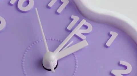 Purple clock surface Stock Footage 59742494