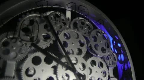 Purple Clock Timelapse Stock Footage 12606903