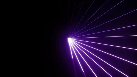 Purple Clockwise Lasers Stock Footage 74500664