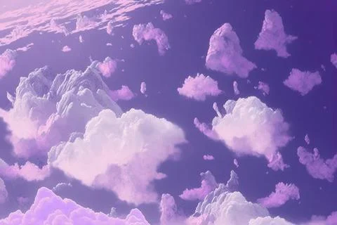 Purple cloud and sky abstract background, pastel color Stock Illustration