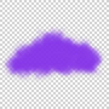 Purple cloud illustration Stock Illustration