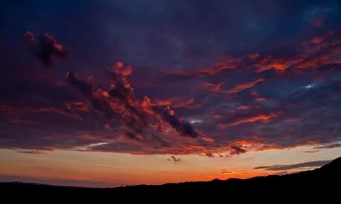 Purple cloud Foto stock