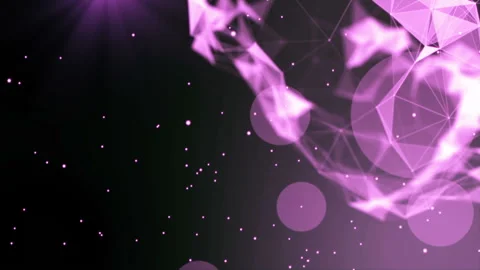 Purple cloud. Rotation horizontally. Depth of field. Camera zoom. Flying Stock Footage 96065238