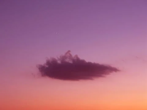 Purple cloud with star Stock Photos