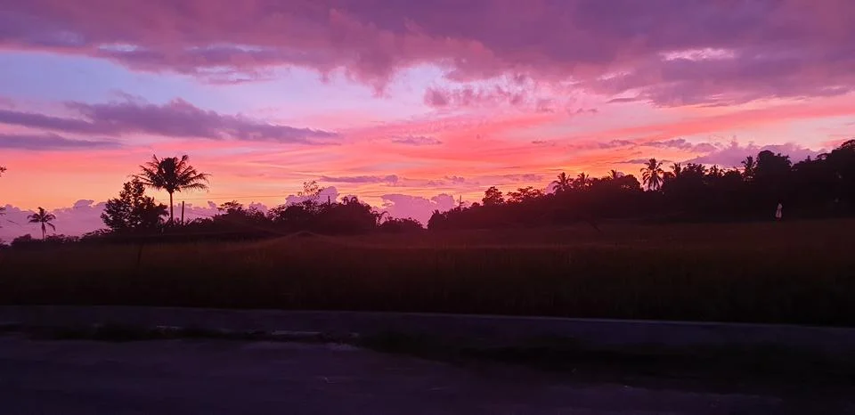 Purple Clouds Foto stock