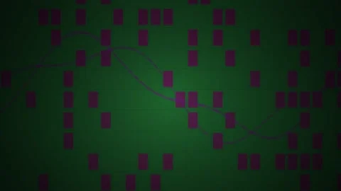 Purple code on green screen background. Stock Footage 340040424