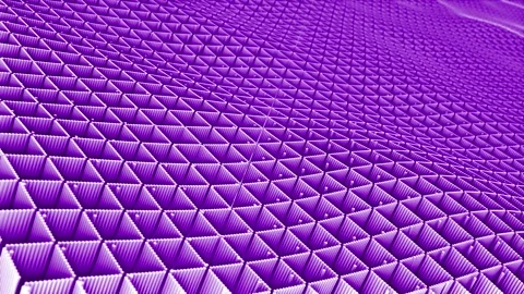 Purple color 3d cube forming wave pattern simple and classy background Video stock 296089282