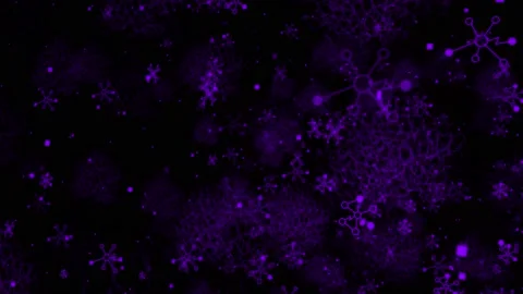 Purple color 3d mesh of tech elements and neurons, Technology background Stock Footage 231360600