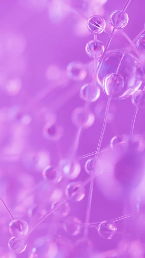 Purple Color Beaded Chain Close Up Vertical Video in 4K 60fps Stock Footage 315160553